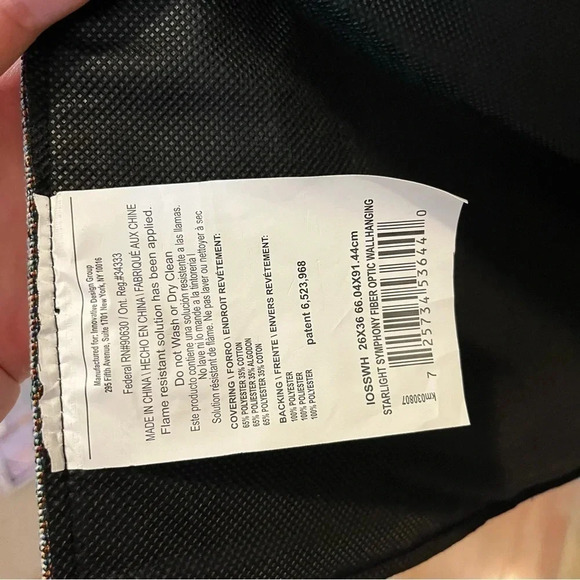 Starlight Symphony Xmas Angel Fiber Optic Tapestry Wall Hanging Dona Gelsinger - Picture 5 of 15